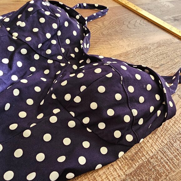 Enz’s Polka Dot A-Line Sleeveless PinUp Swing Dress, S - Picture 6 of 12